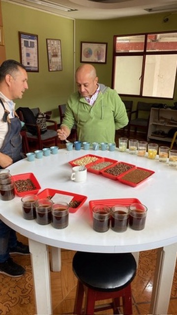 Proceso de catación y control de calidad del café CAVA